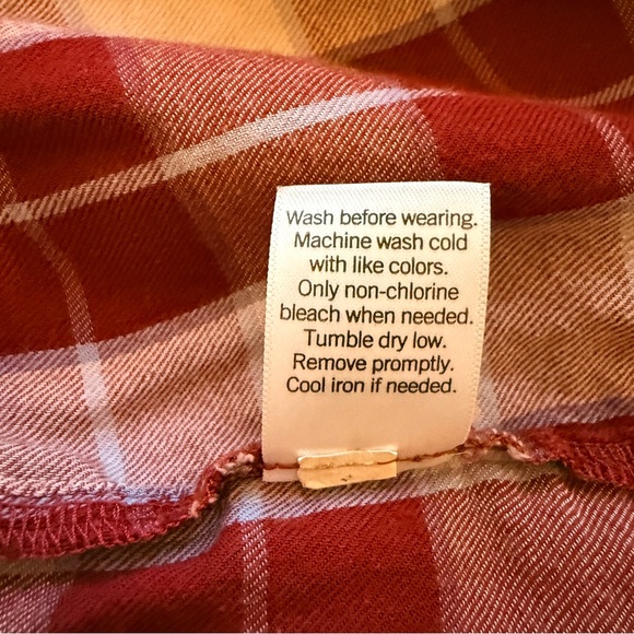 SO | Maroon and White Plaid Shirt - Picture 9 of 9